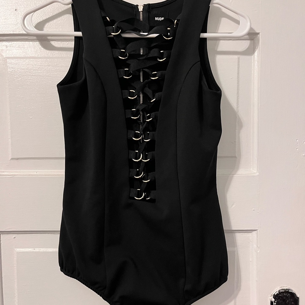 Nude apparel bodysuit